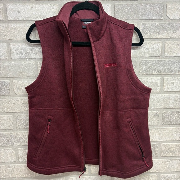 Women's Marmot Acai Berry Heather Fleece Vest M - Picture 6 of 10